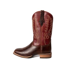MK C6014 – Womens Red Leather Cowboy Boots